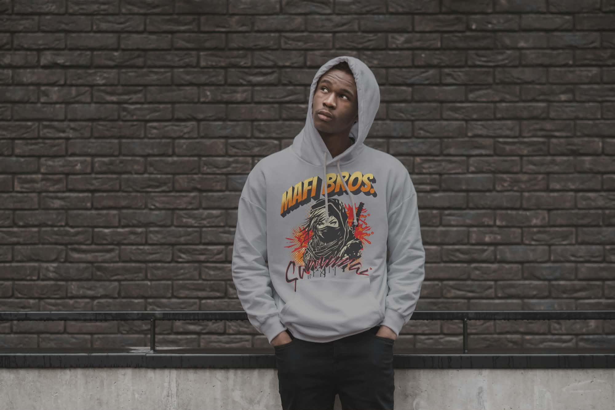 MAFI BROS. Design Hoodie ft. Samurai