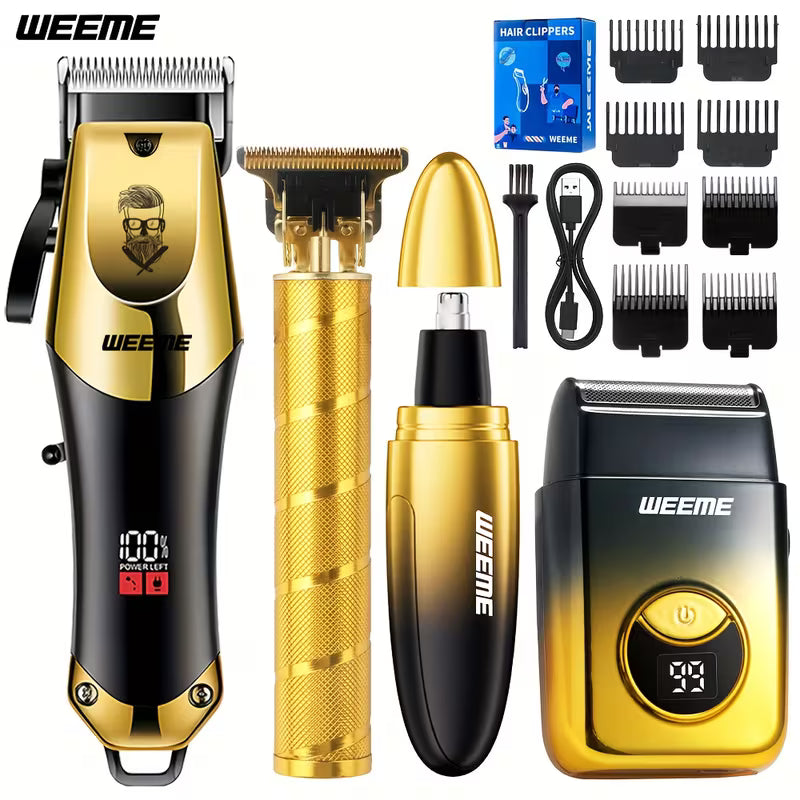 WEEME 4pcs Men'S Electric Hairdresser Set