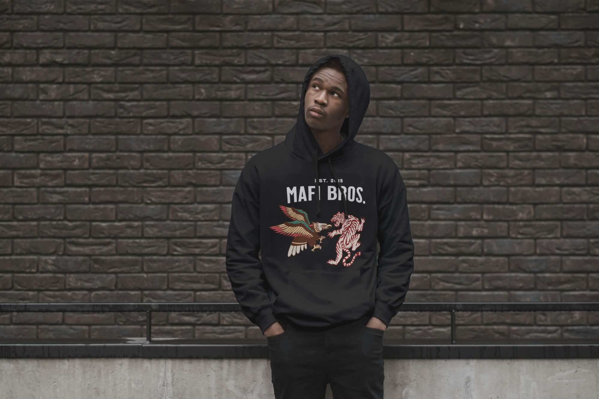 MAFI BROS. Design Hoodie ft. Eagle V Tiger