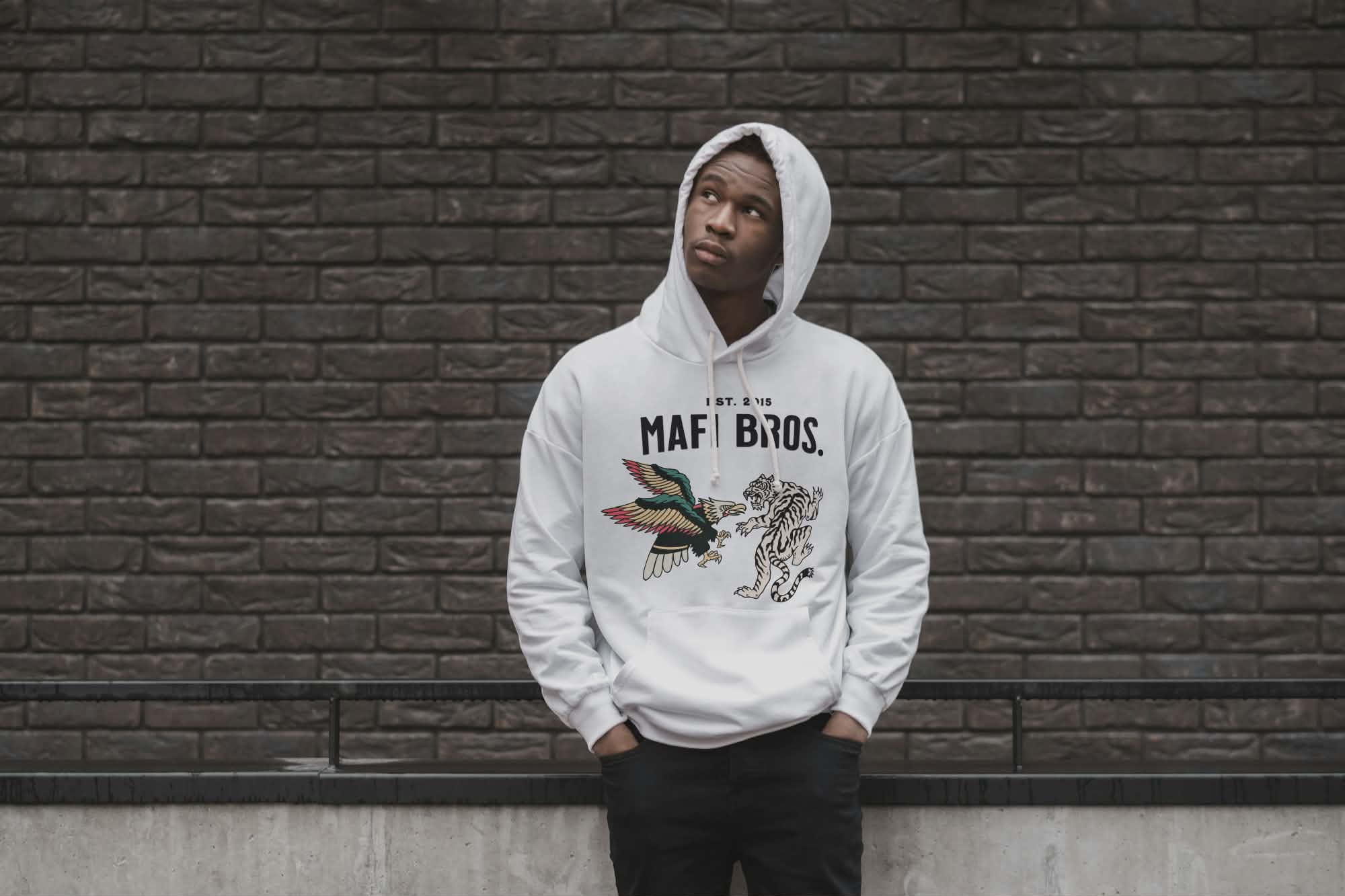 MAFI BROS. Design Hoodie ft. Eagle V Tiger