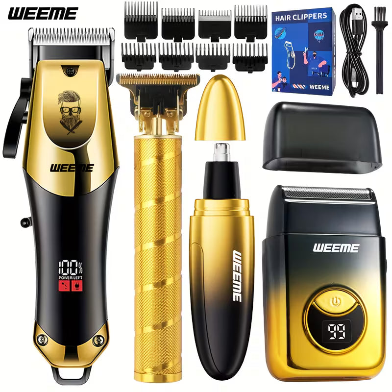 WEEME 4pcs Men'S Electric Hairdresser Set