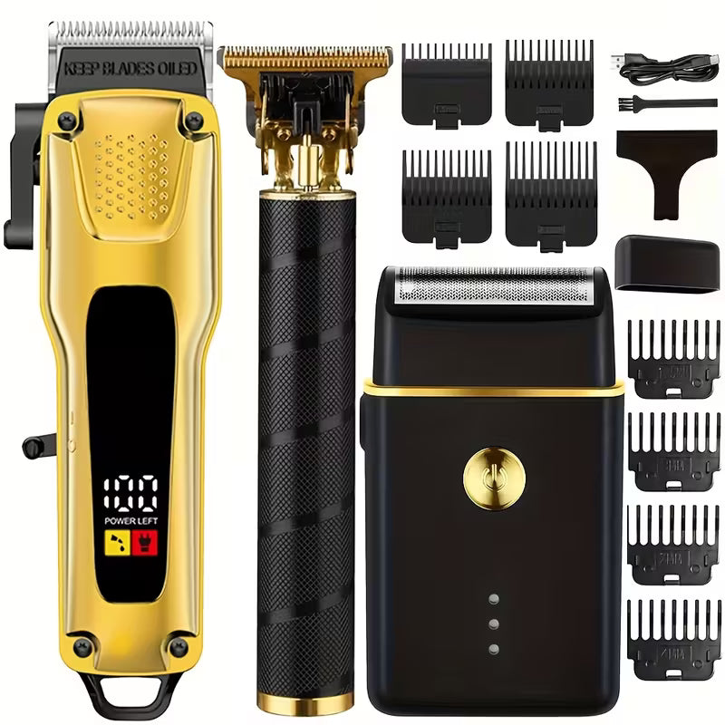 3pcs Professional Electric Hair Trimmer for Men