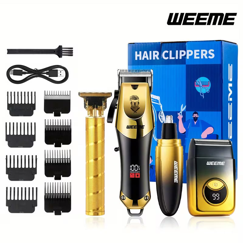 WEEME 4pcs Men'S Electric Hairdresser Set