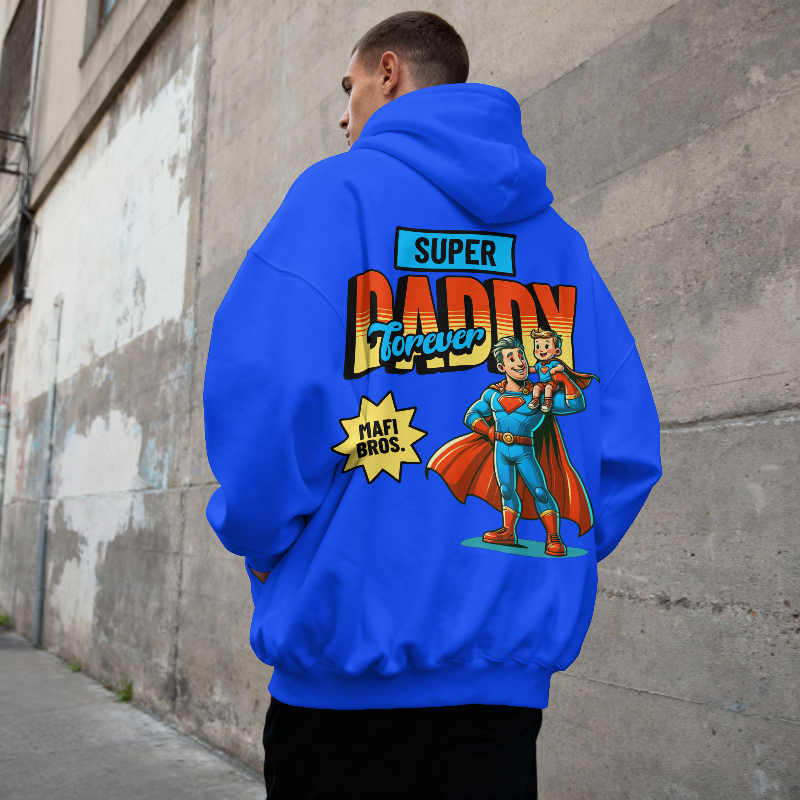 MAFI BROS. Super Daddy Designs Hoodies