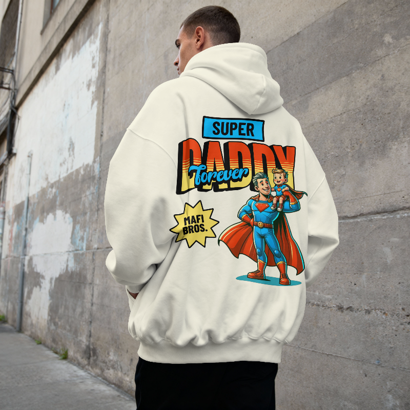 MAFI BROS. Super Daddy Designs Hoodies