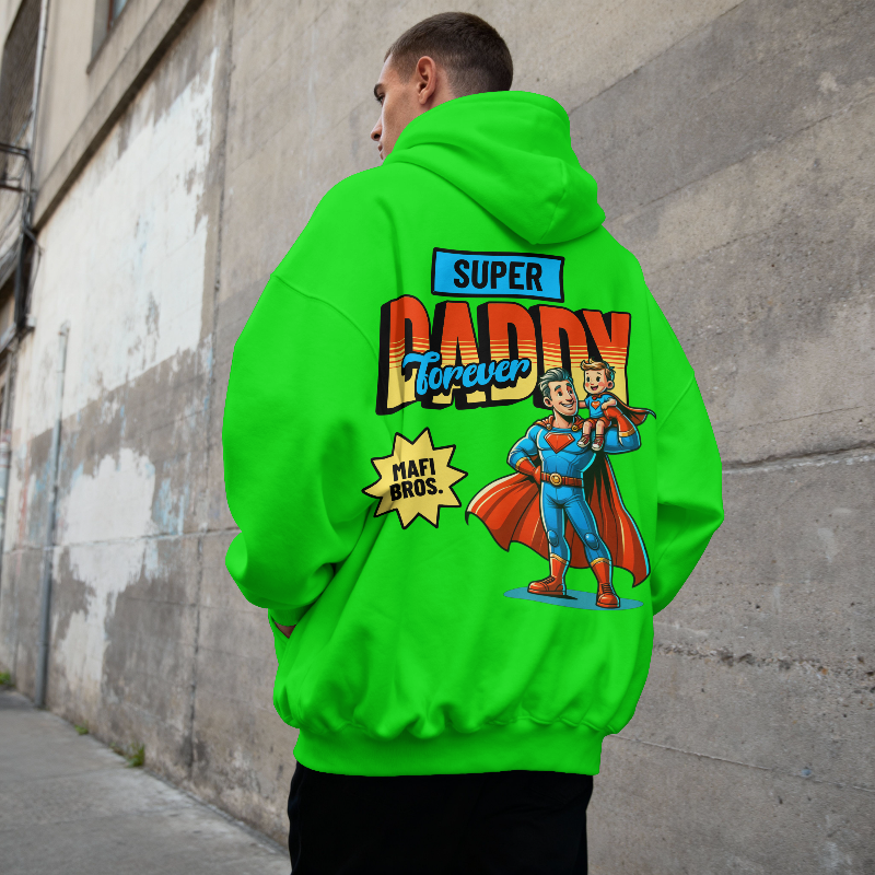 MAFI BROS. Super Daddy Designs Hoodies