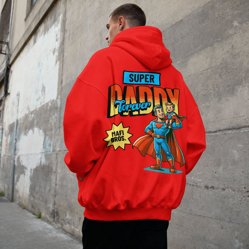 MAFI BROS. Super Daddy Designs Hoodies