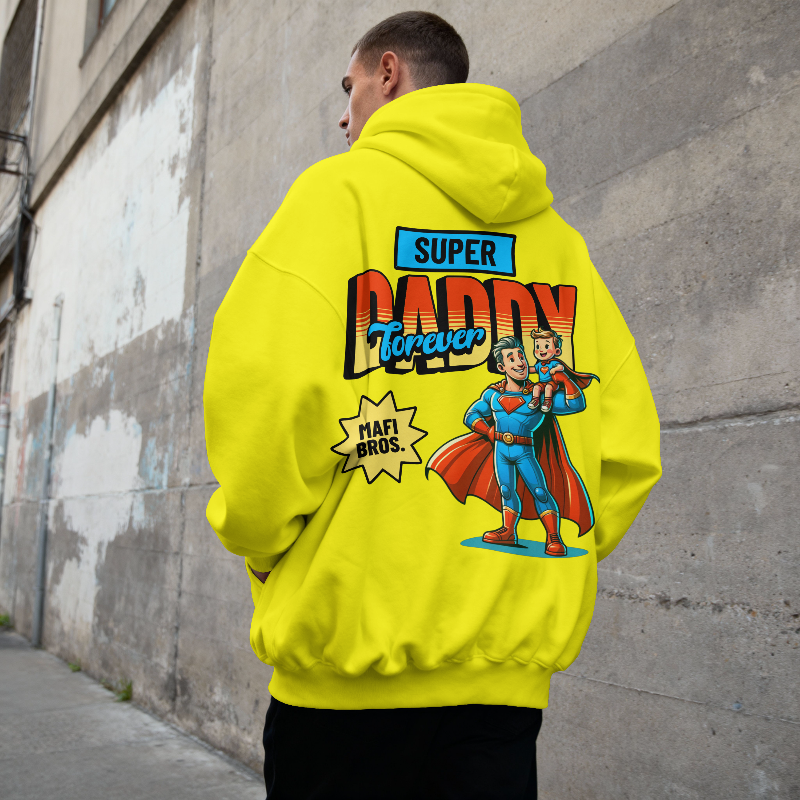 MAFI BROS. Super Daddy Designs Hoodies