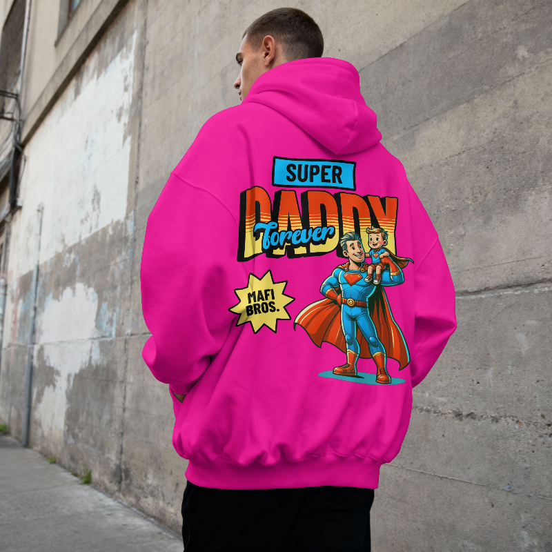 MAFI BROS. Super Daddy Designs Hoodies