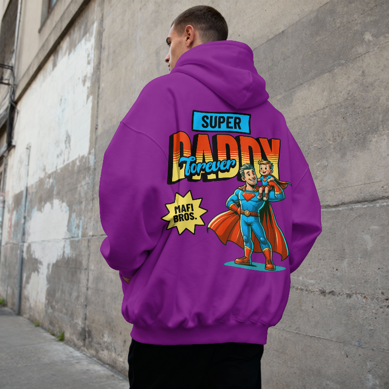 MAFI BROS. Super Daddy Designs Hoodies