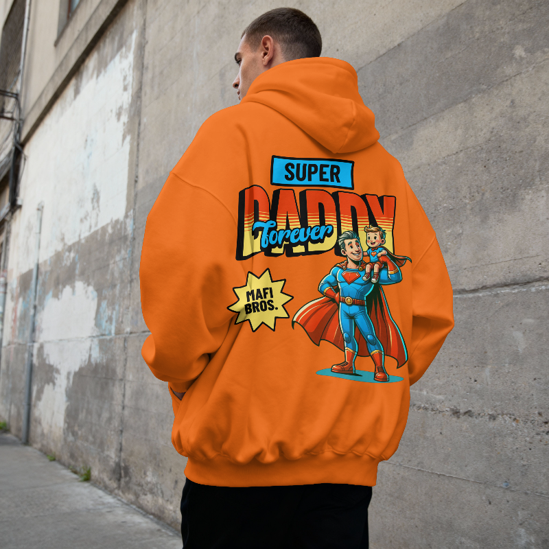 MAFI BROS. Super Daddy Designs Hoodies