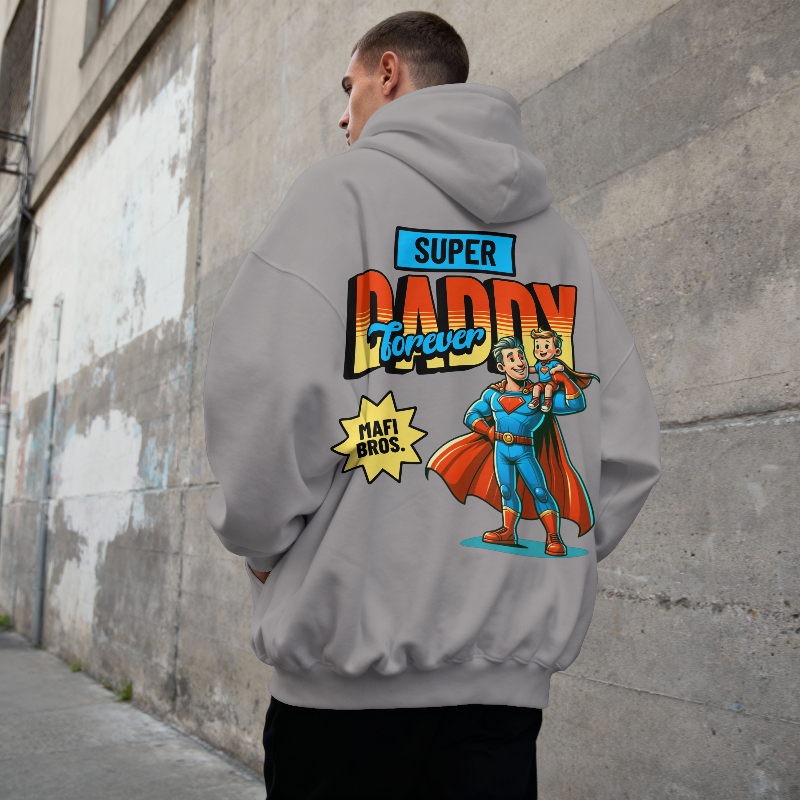 MAFI BROS. Super Daddy Designs Hoodies